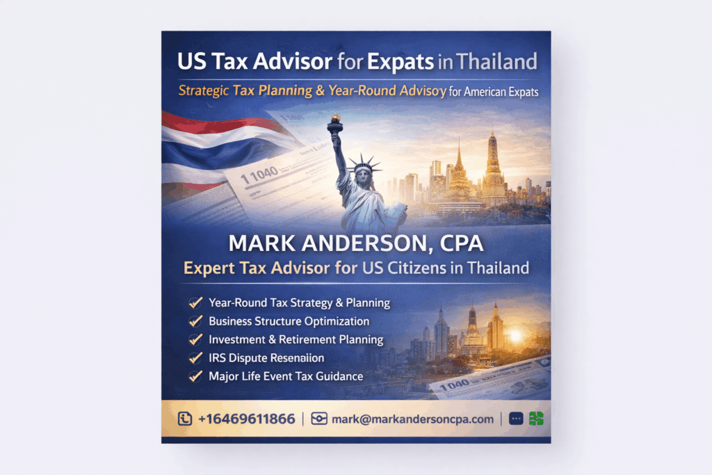 US Tax Advisor in Thailand